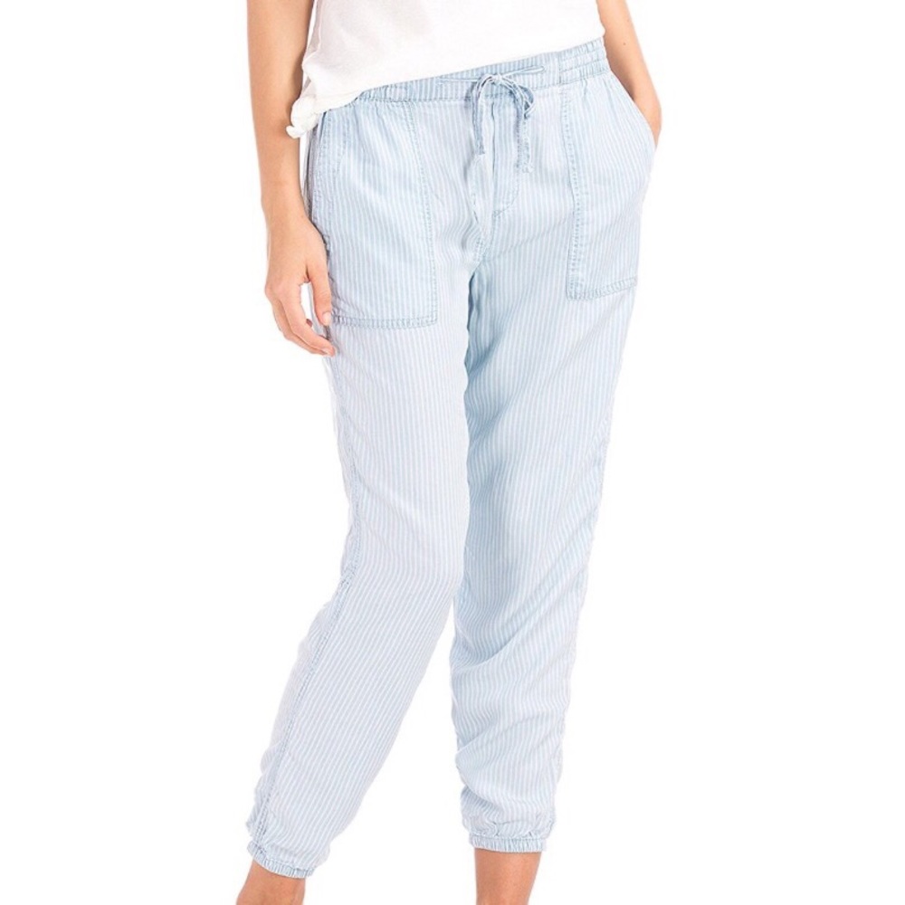 Gap Tencel Railroad Stripe Joggers
